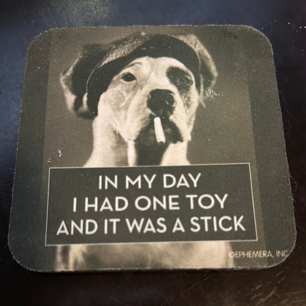 Stanley Black and White Dog Toy